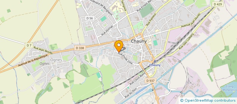 localisation de l'entreprise MONSIEUR JEAN-PHILIPPE GRANET à CHAUNY