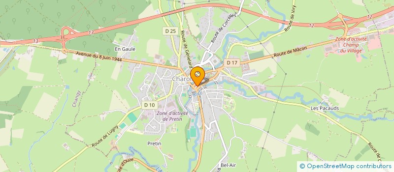 localisation de l'entreprise MONSIEUR JEAN-PHILIPPE GRANGER  CHAROLLES