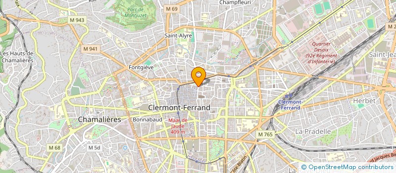 localisation de l'entreprise MONSIEUR JEAN-PHILIPPE GRASSAUD  CLERMONT-FERRAND