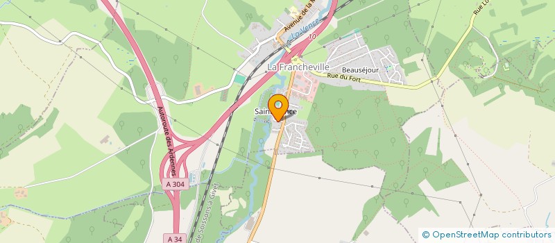 localisation de l'entreprise MONSIEUR JEAN PHILIPPE GRIBOUT  LA FRANCHEVILLE