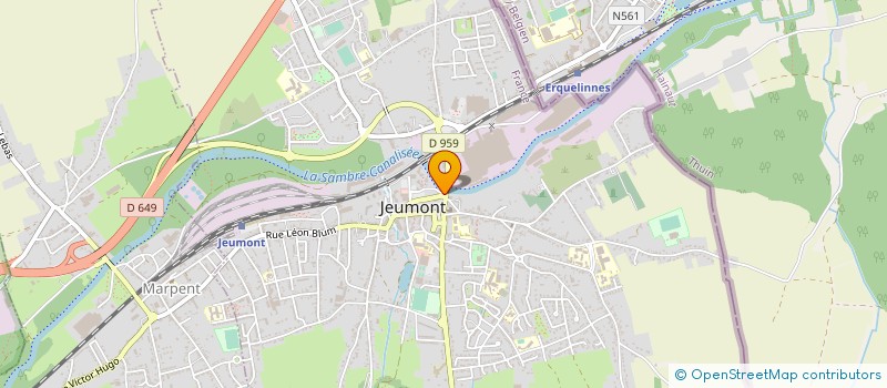 localisation de l'entreprise MONSIEUR JEAN-PHILIPPE GUEGUIN  MAUBEUGE