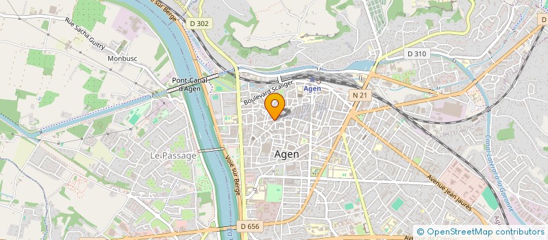 localisation de l'entreprise MONSIEUR JEAN PHILIPPE GUERON  AGEN