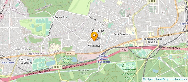 localisation de l'entreprise MONSIEUR JEAN-PHILIPPE GUICHENEY MAHLER à GARCHES