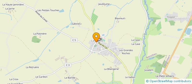 localisation de l'entreprise MONSIEUR JEAN PHILIPPE GUILBAUD à LYS-HAUT-LAYON