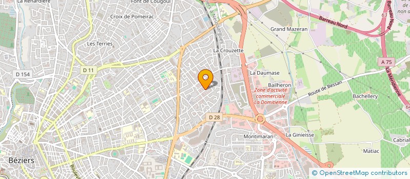 localisation de l'entreprise MONSIEUR JEAN PHILIPPE GUILLAMET à BEZIERS