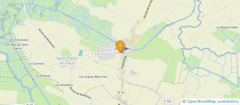 localisation de l'entreprise MONSIEUR JEAN-PHILIPPE GUILLEBEAUD  SAINT-PIERRE-LE-VIEUX