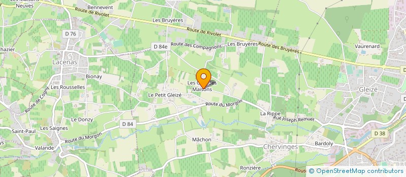 localisation de l'entreprise MONSIEUR JEAN PHILIPPE GUILLIN  GLEIZE