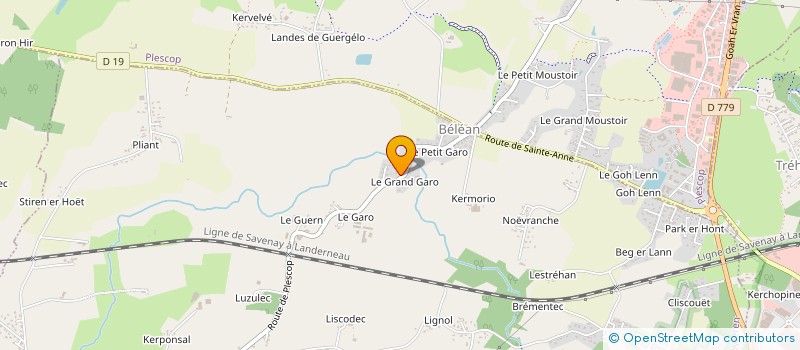 localisation de l'entreprise MONSIEUR JEAN-PHILIPPE GUILLO  PLOEREN