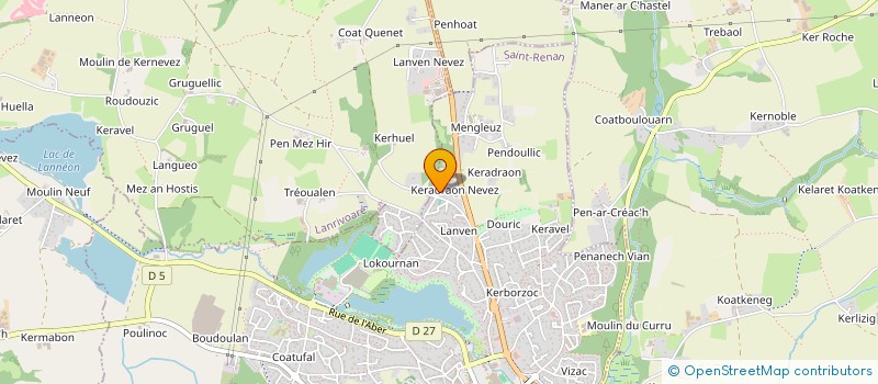 localisation de l'entreprise MONSIEUR JEAN-PHILIPPE HAVAUX  SAINT-RENAN