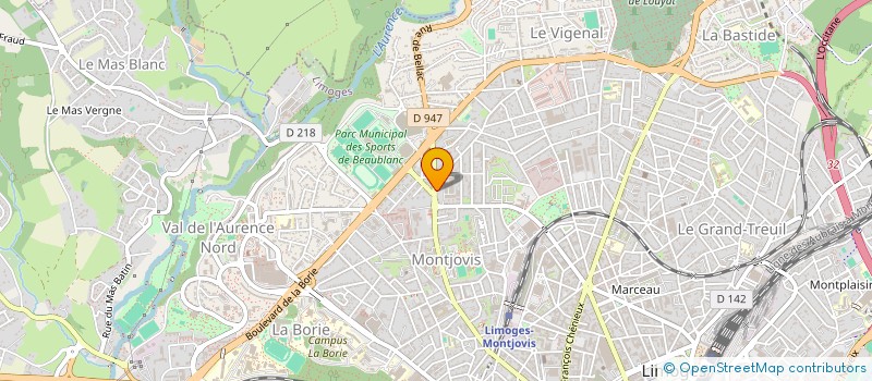 localisation de l'entreprise MONSIEUR JEAN-PHILIPPE HERRY à LIMOGES