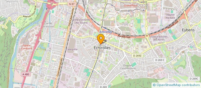 localisation de l'entreprise MONSIEUR JEAN-PHILIPPE JEANVILLE  ECHIROLLES