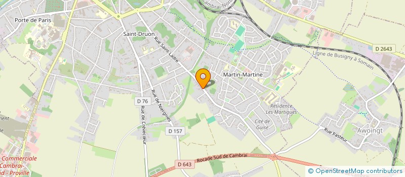 localisation de l'entreprise MONSIEUR JEAN-PHILIPPE JOURNET  CAMBRAI
