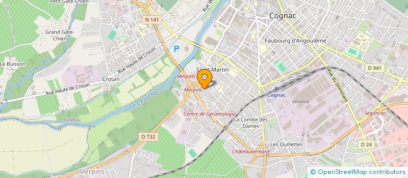 localisation de l'entreprise MONSIEUR JEAN-PHILIPPE KABYLO  COGNAC