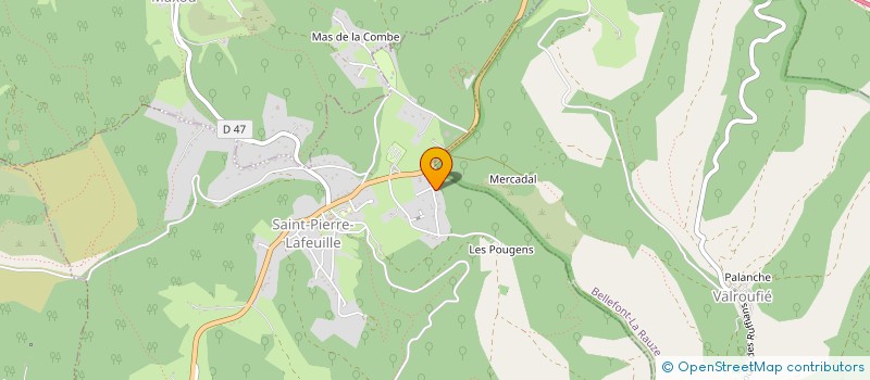 localisation de l'entreprise MONSIEUR JEAN-PHILIPPE LAINE  SAINT-PIERRE-LAFEUILLE