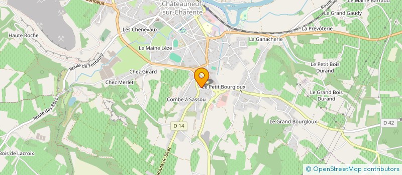 localisation de l'entreprise MONSIEUR JEAN-PHILIPPE LARGEAUT à CHATEAUNEUF-SUR-CHARENTE