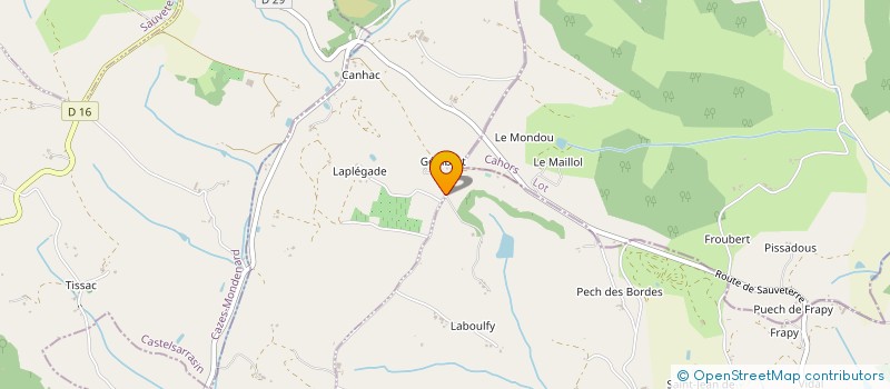 localisation de l'entreprise MONSIEUR JEAN PHILIPPE LARROQUE  PUYCORNET