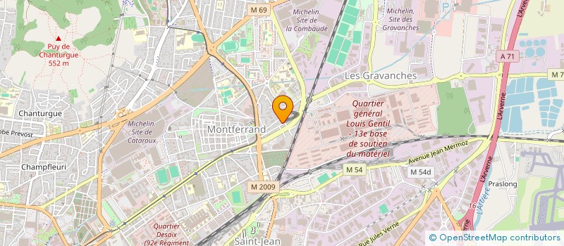 localisation de l'entreprise MONSIEUR JEAN PHILIPPE LAURENT  CLERMONT-FERRAND