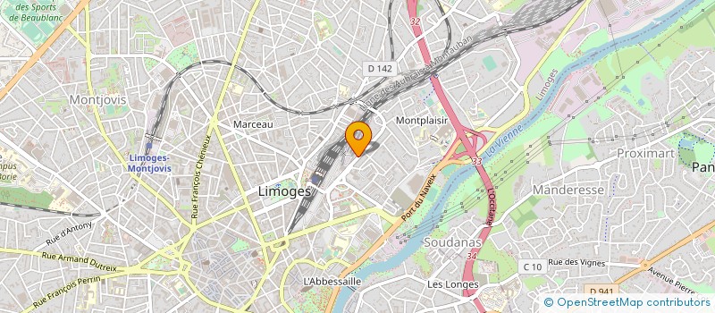 localisation de l'entreprise MONSIEUR JEAN-PHILIPPE LAVERGNE à LIMOGES