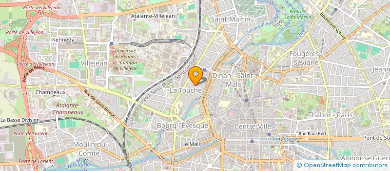 localisation de l'entreprise MONSIEUR JEAN PHILIPPE LE BOULANGER  RENNES