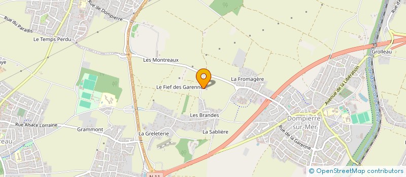 localisation de l'entreprise MONSIEUR JEAN-PHILIPPE LORY  DOMPIERRE-SUR-MER