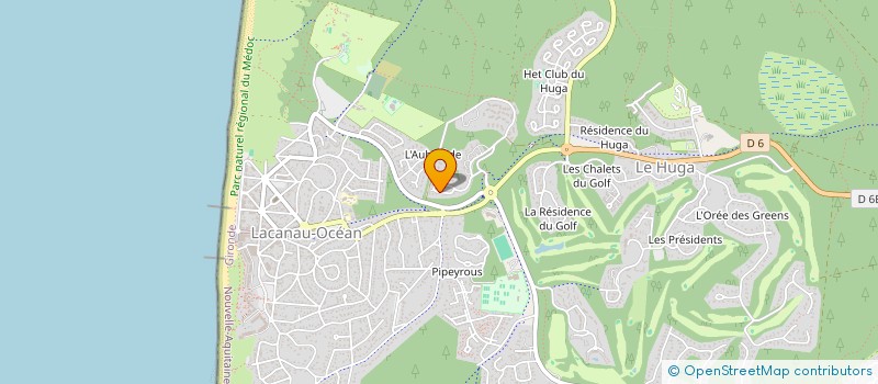 localisation de l'entreprise MONSIEUR JEAN PHILIPPE MAGNAN  LACANAU