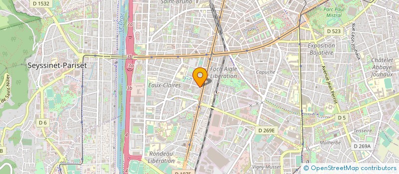 localisation de l'entreprise MONSIEUR JEAN-PHILIPPE MARQUE  GRENOBLE