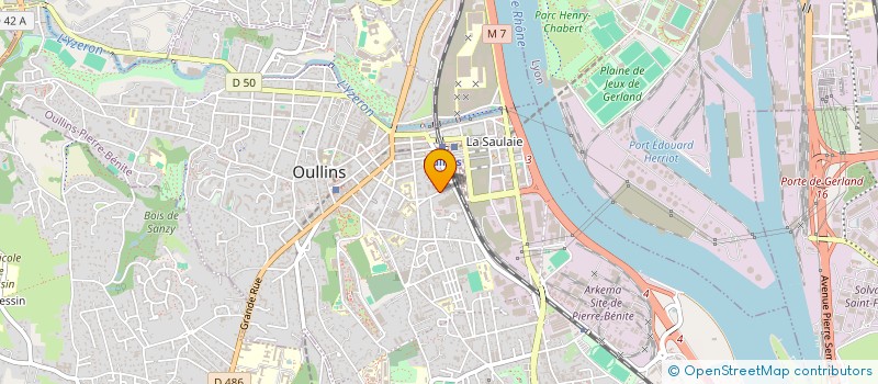 localisation de l'entreprise MONSIEUR JEAN PHILIPPE MARTINEZ à OULLINS-PIERRE-BENITE