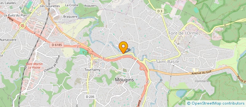 localisation de l'entreprise MONSIEUR JEAN-PHILIPPE MERCIER  MOUGINS