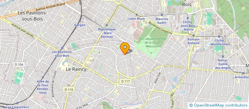 localisation de l'entreprise MONSIEUR JEAN-PHILIPPE MIGNOT  LE RAINCY