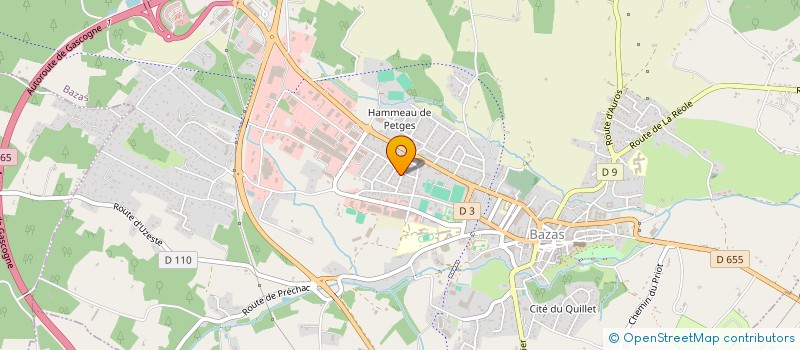 localisation de l'entreprise MONSIEUR JEAN-PHILIPPE MILAN  BAZAS