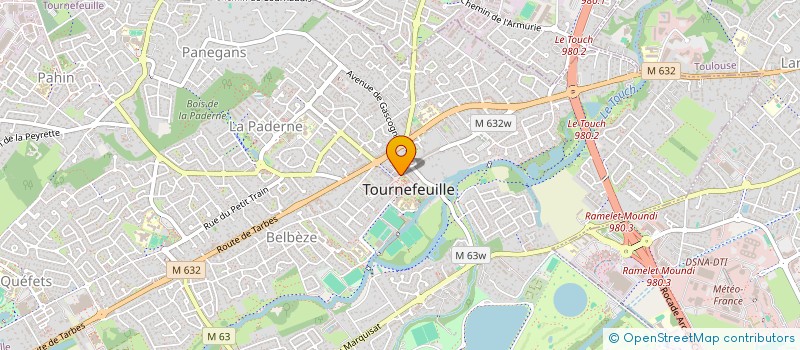 localisation de l'entreprise MONSIEUR JEAN-PHILIPPE MONTEIS  TOURNEFEUILLE