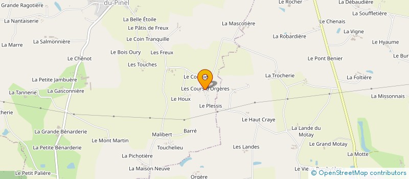 localisation de l'entreprise MONSIEUR JEAN-PHILIPPE MORLIER à ARGENTRE-DU-PLESSIS