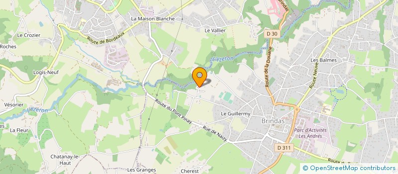localisation de l'entreprise MONSIEUR JEAN PHILIPPE MOURELON à BRINDAS