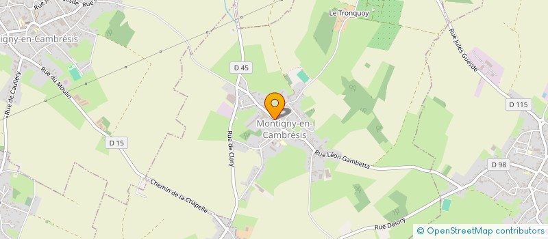 localisation de l'entreprise MONSIEUR JEAN PHILIPPE MUZIOT  LIGNY-EN-CAMBRESIS