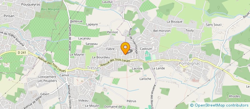 localisation de l'entreprise MONSIEUR JEAN PHILIPPE NOGUEIRA à TRESSES