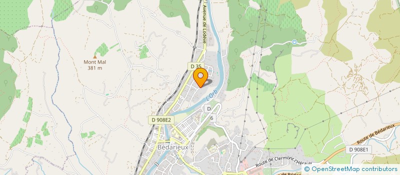 localisation de l'entreprise MONSIEUR JEAN-PHILIPPE OZIOL  BEDARIEUX