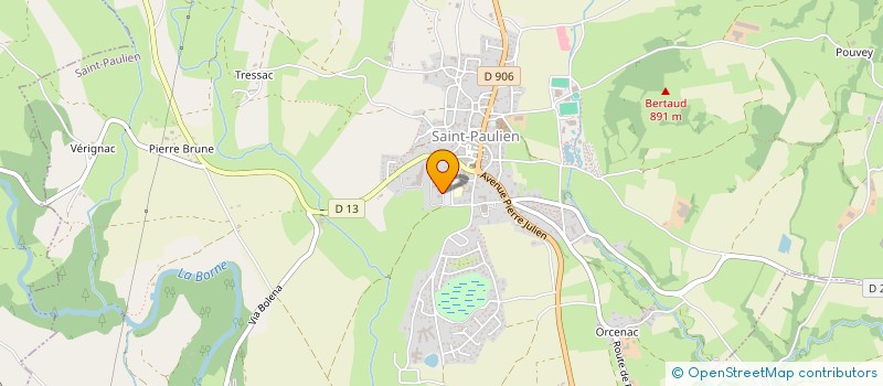 localisation de l'entreprise MONSIEUR JEAN-PHILIPPE PIERRE  SAINT-PAULIEN