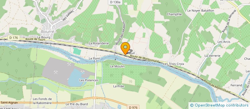 localisation de l'entreprise MONSIEUR JEAN-PHILIPPE PIVERT  MONTHOU-SUR-CHER