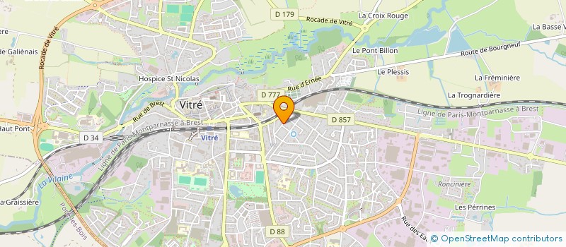 localisation de l'entreprise MONSIEUR JEAN-PHILIPPE POIRRIER à VITRE