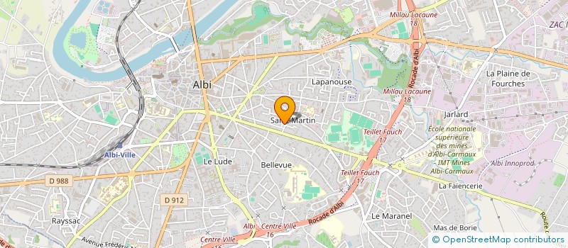 localisation de l'entreprise MONSIEUR JEAN-PHILIPPE POPPE  ALBI