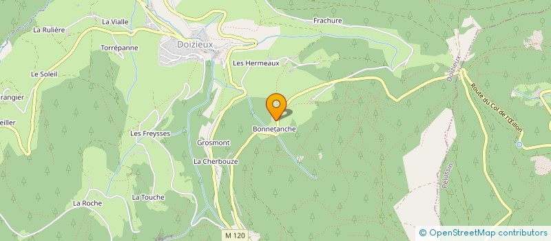 localisation de l'entreprise MONSIEUR JEAN PHILIPPE PORCHEROT  DOIZIEUX