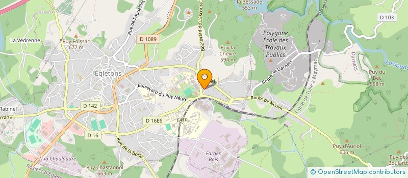 localisation de l'entreprise MONSIEUR JEAN-PHILIPPE POTRICK  EGLETONS