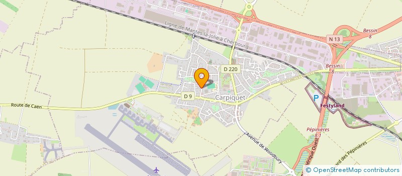 localisation de l'entreprise MONSIEUR JEAN-PHILIPPE PRADEAUX  CARPIQUET