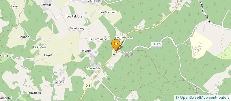 localisation de l'entreprise MONSIEUR JEAN-PHILIPPE PROUILLAC à CORNILLE