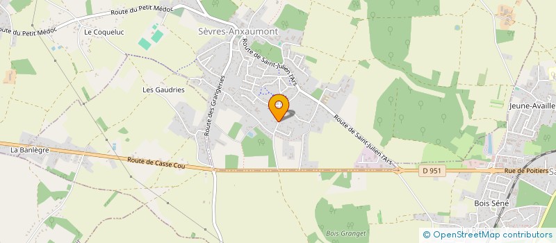 localisation de l'entreprise MONSIEUR JEAN-PHILIPPE PROUST  SEVRES-ANXAUMONT