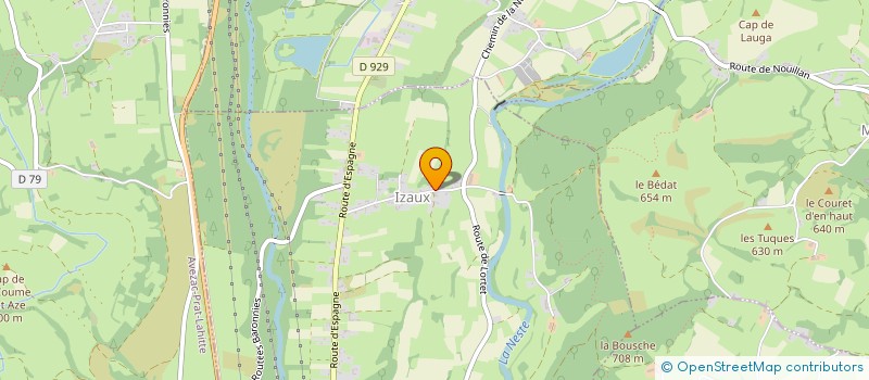 localisation de l'entreprise MONSIEUR JEAN PHILIPPE RAVIER  IZAUX