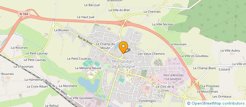 localisation de l'entreprise MONSIEUR JEAN-PHILIPPE RICHARD  MONTAUBAN-DE-BRETAGNE