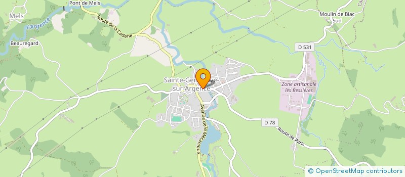 localisation de l'entreprise MONSIEUR JEAN-PHILIPPE RIGAL  ARGENCES EN AUBRAC