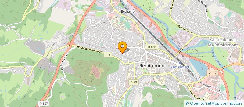 localisation de l'entreprise MONSIEUR JEAN-PHILIPPE ROESCH  REMIREMONT