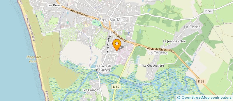 localisation de l'entreprise MONSIEUR JEAN-PHILIPPE RUTAULT à BREM-SUR-MER